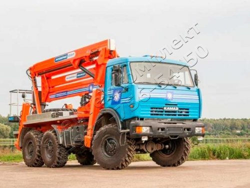 Автовышка 28м на шасси КАМАЗ 43114 (6х6)